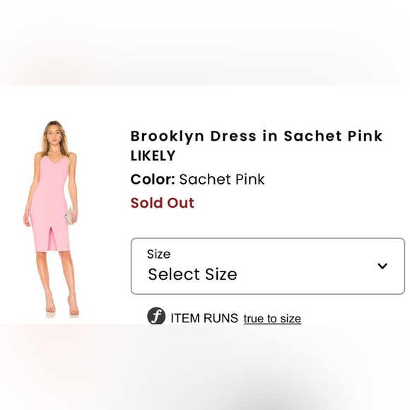 Likely Bubble Gum Pink Spaghetti Strap Mini Brooklyn Dress size 4 - Picture 2 of 6